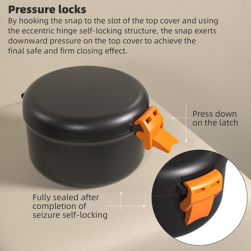 ARGOMAX Leak Proof Retainer Cleaner Case, Denture Cups for Soaking Dentures, Denture Travel Case (Black + Orange).