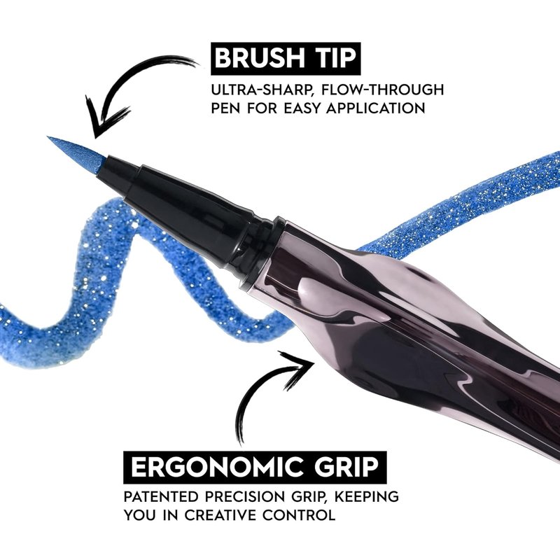 Urban Decay 24/7 Inks Liquid Eyeliner Pen - Water-Resistant, Smudge-Proof, Fine Tip Graphic Liner | Bold Matte & Shimmer Colors - 0.01 fl oz
