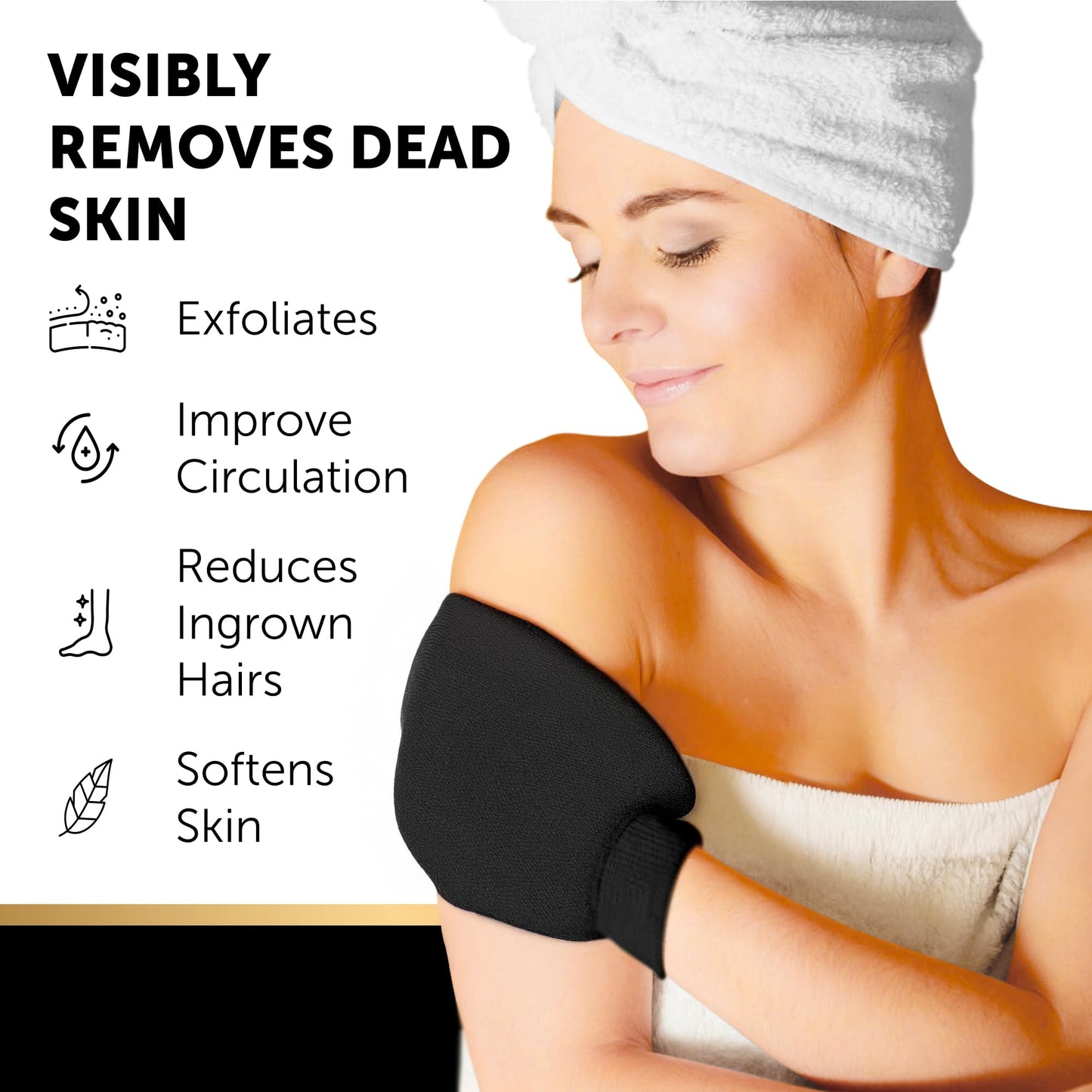 VALITIC 4 Pack Kojic Acid Dark Spot Corrector Soap Bars with Vitamin C, Retinol, Collagen, Turmeric - Original Japanese Complex - Hyaluronic Acid Bundle with 2 Black Exfoliating Gloves for Body Scrub