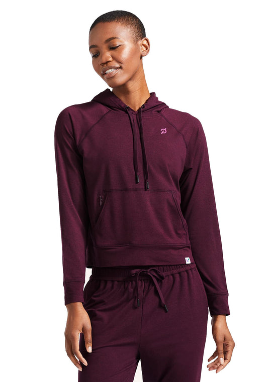 Peloton Women's Standard Dreamblend Relaxed Hoodie, Purple, X-Small