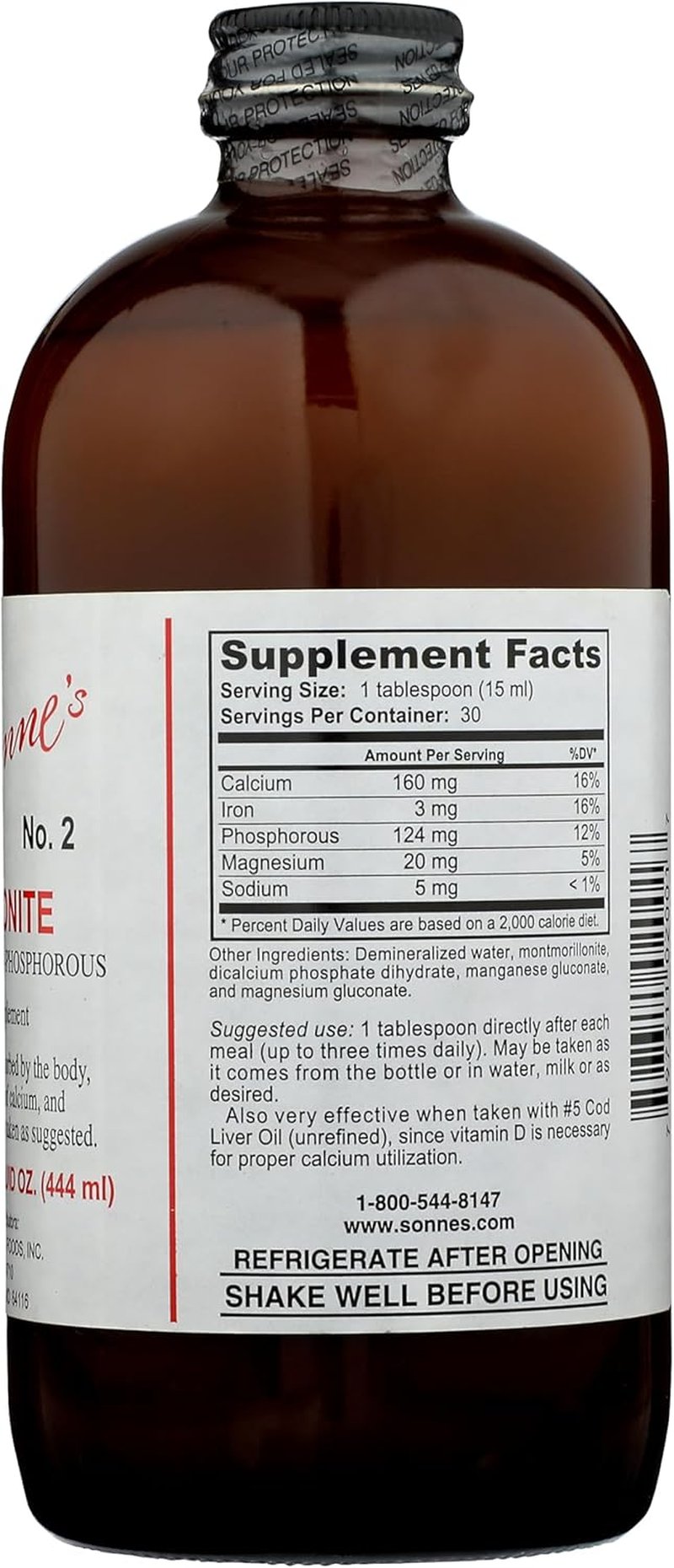 Calphonite Liquid Calcium Phosphorus - Essential Nutrient Supplement | 15 Fl Oz