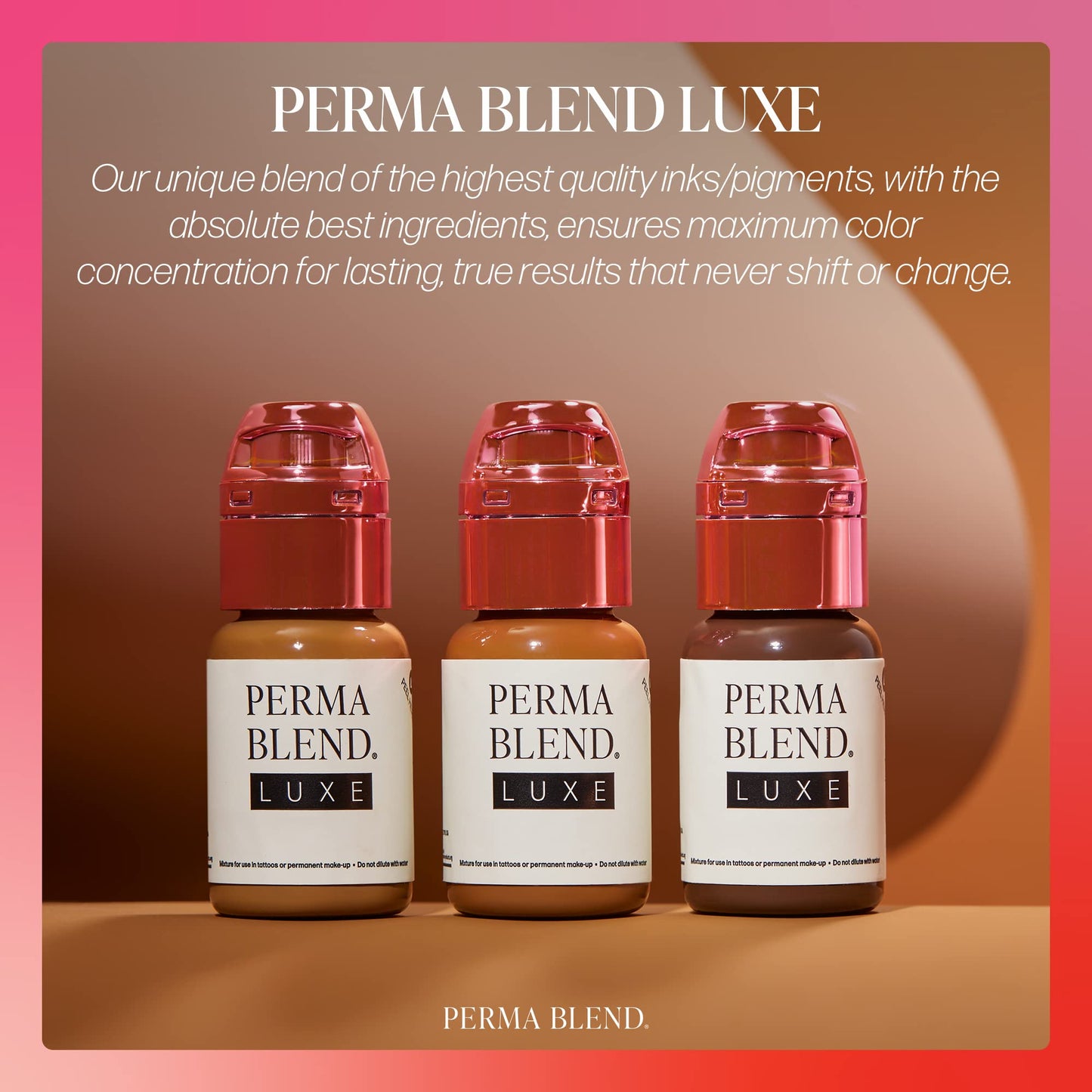 Perma Blend Luxe - Dark Java - Vegan Lip Tattoo Ink - Warm Brown Microblading Pigment with Medium-High Opacity - for Lip Blush & Permanent Makeup - Cruelty-Free (0.5 oz)