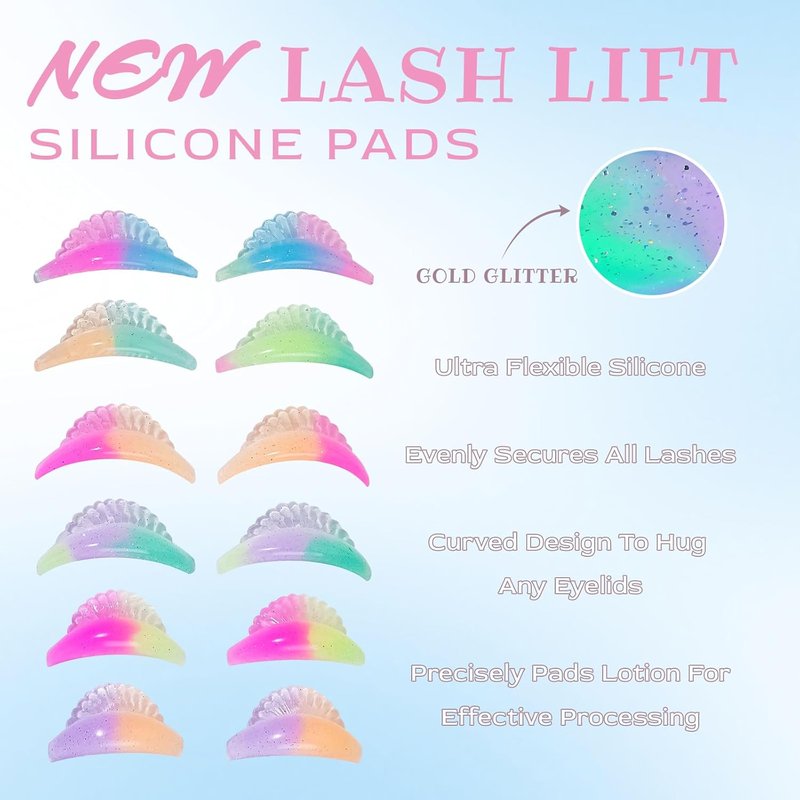 Eyelash Lift and Tint Kit - Natural Curled Darker Lashes | Strong Hold Glue, Salon Results, Lasts 4 Weeks
