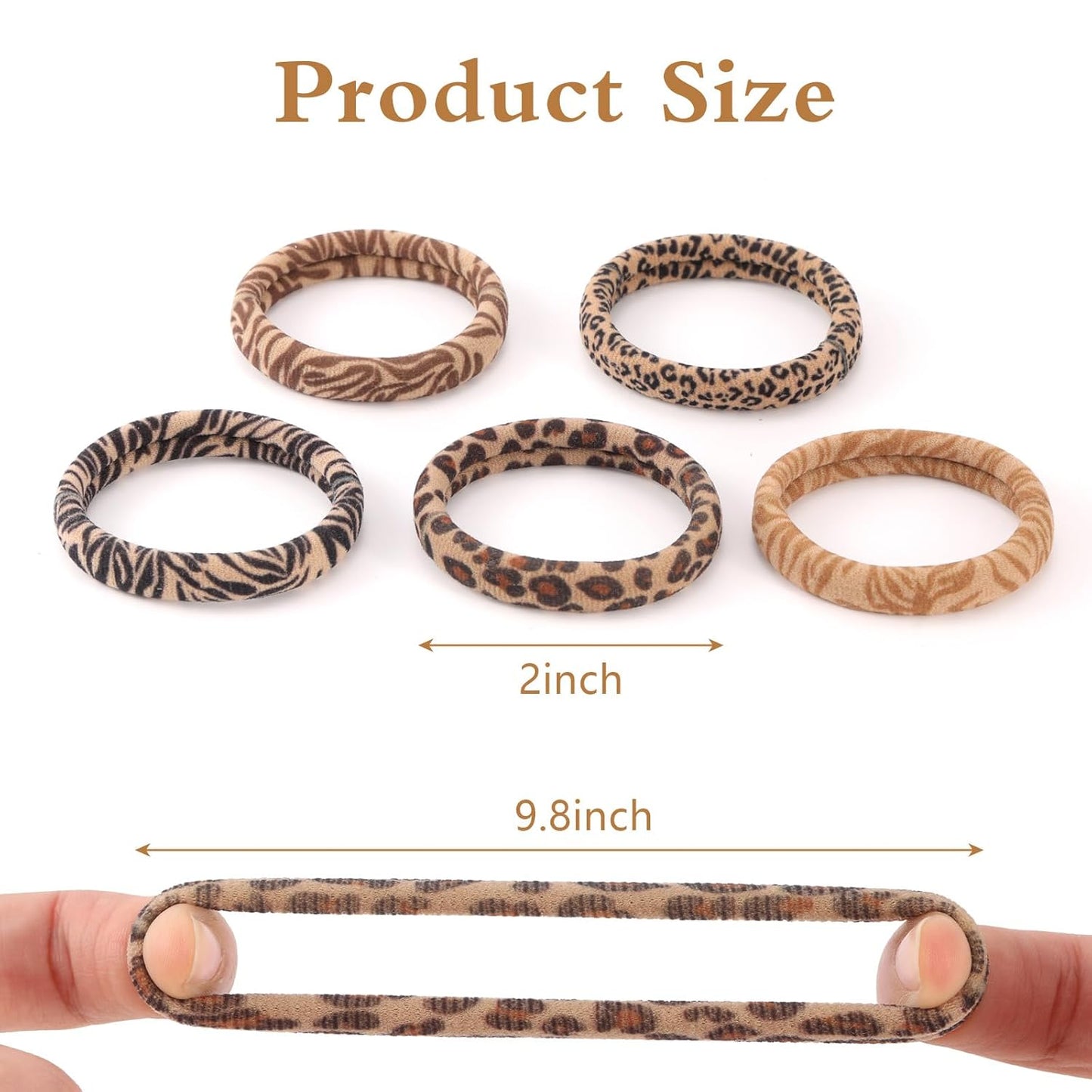 100PCS Black Hair Ties for Women Girls, Seamless Thick Black Hair Band, Elastic Hair Ties No Damage Ponytail Holder