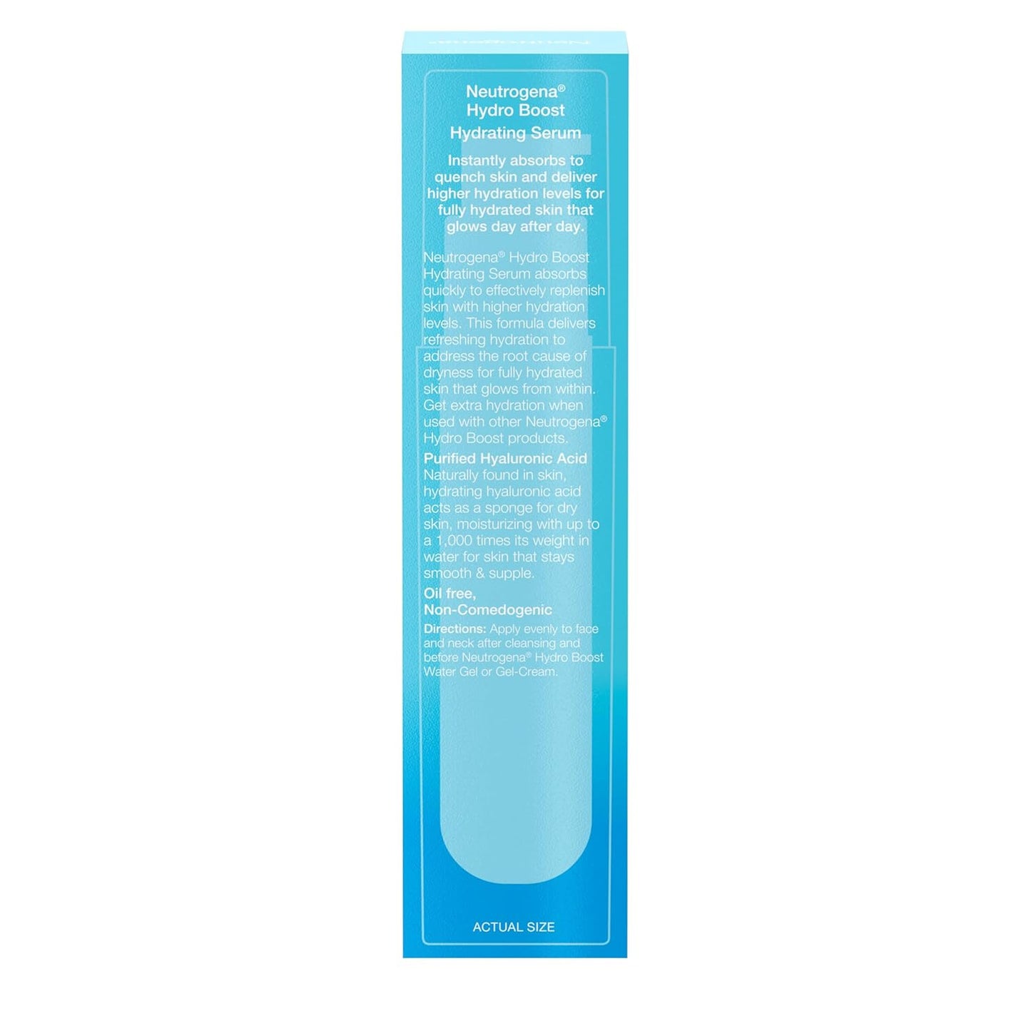 Neutrogena Hydro Boost Hyaluronic Acid Serum - Fast-Absorbing Daily Moisturizer for Hydrated Skin | 1 fl. oz