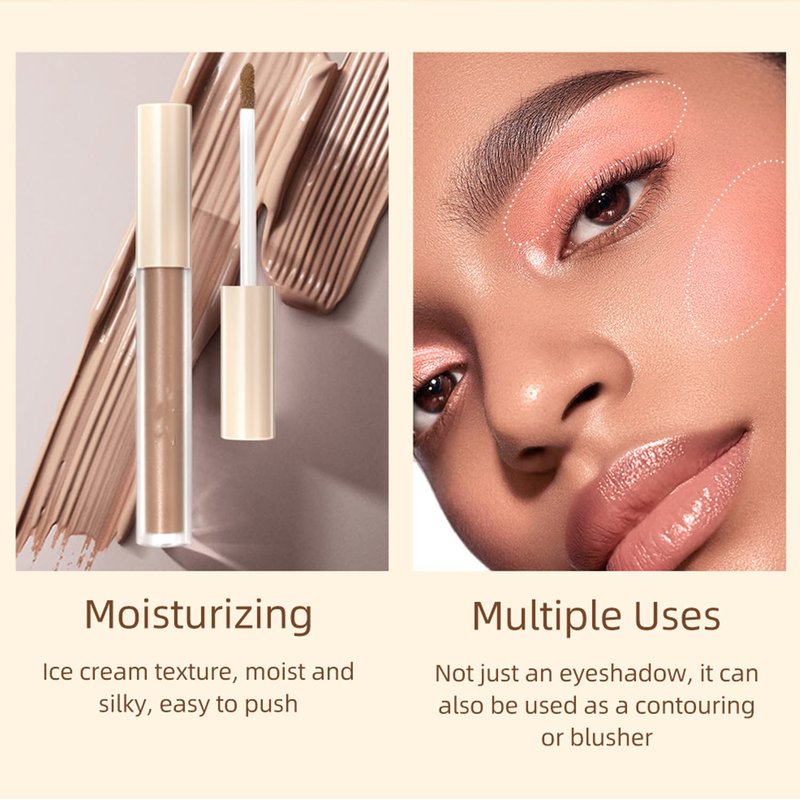 MAEPEOR Matte Liquid Eyeshadow - 8 Neutral Nude Colors, Smooth Creamy Finish, Waterproof, Long Lasting
