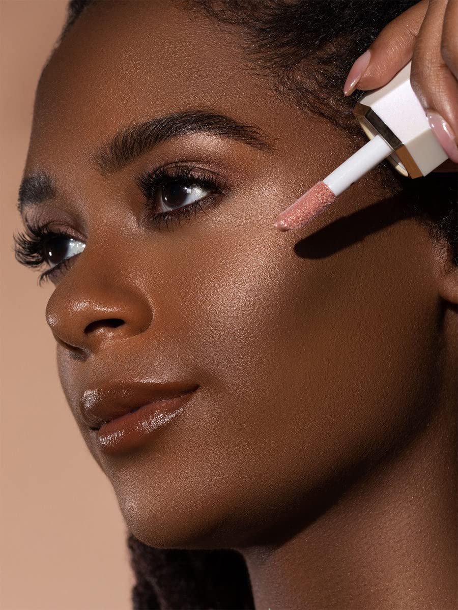 SHEGLAM Glow Bloom Liquid Waterproof Highlighter Long Lasting Cream Highlighter with Shimmer Dewy Finish - Vanilla Frost