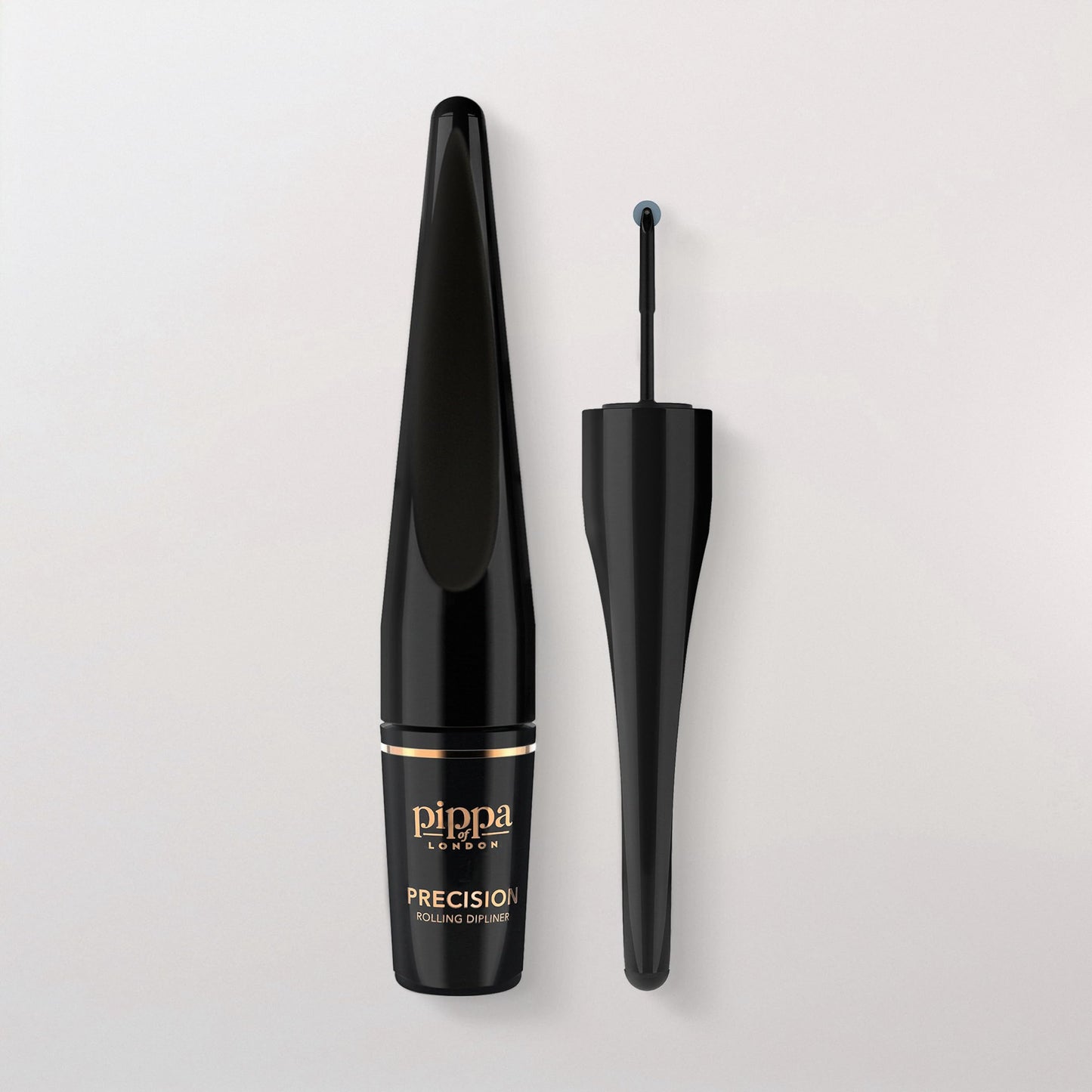 Pippa of London Precision Roller Dipliner Waterproof Black Liquid Eyeliner with Roll-on Applicator