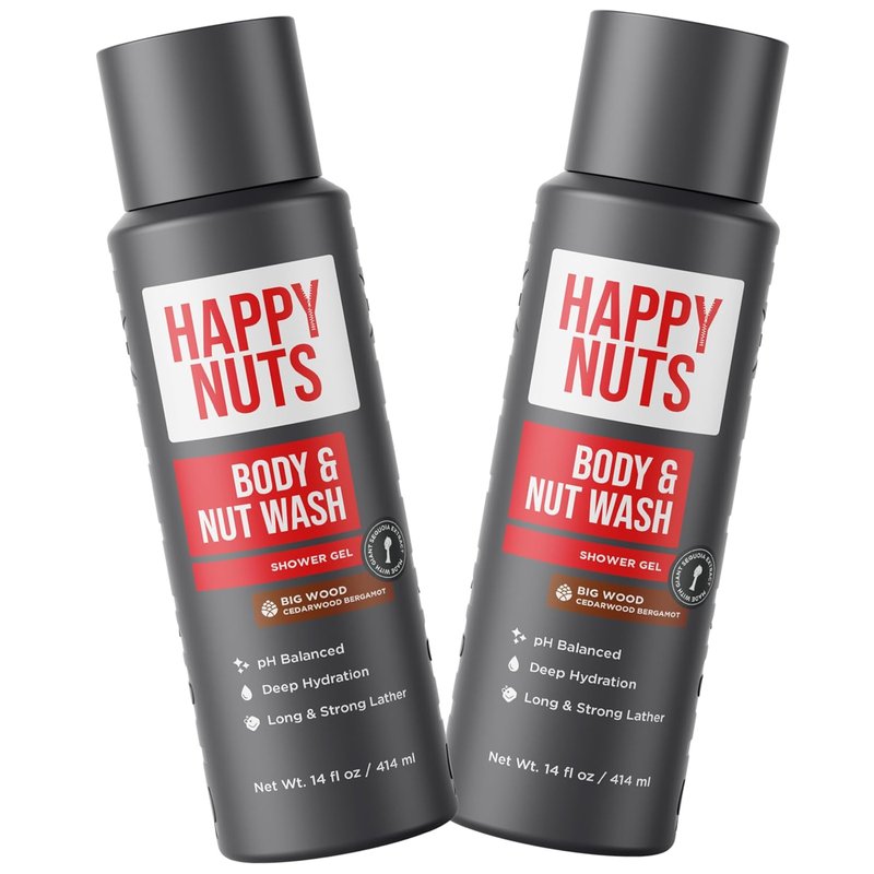 Big Wood Body Wash for Men - Moisturizing Natural Shower Gel for Sensitive Skin | 2 Pack