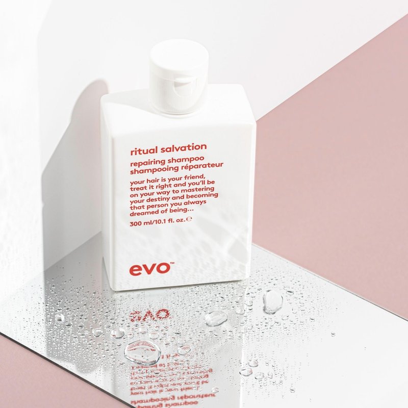 EVO Ritual Salvation Repairing Shampoo for Color-Treated Hair - Protein-Rich Formula to Repair, Strengthen & Moisturize - 10.1 fl oz