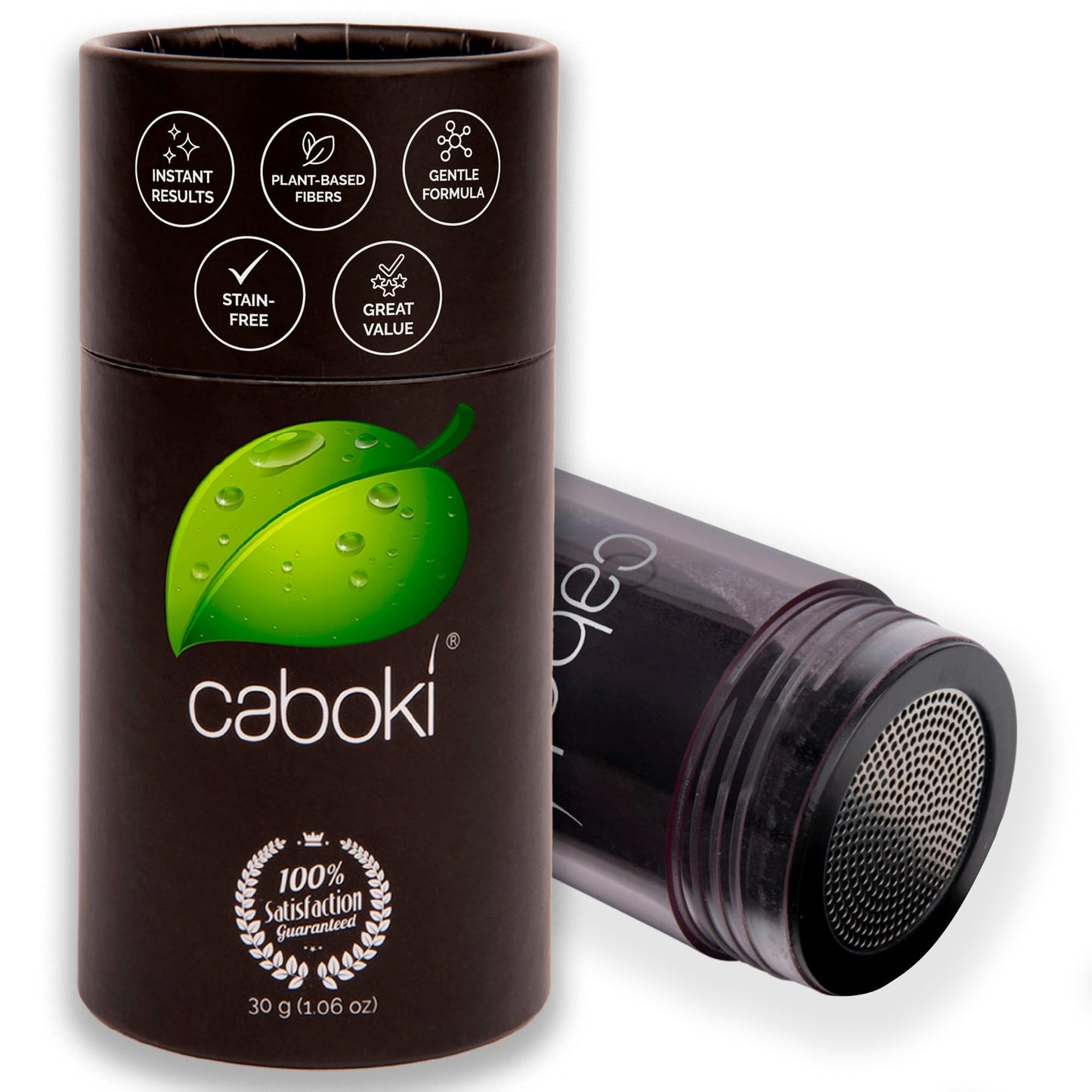 Caboki Hair Fibers for Thinning Hair – Natural Plant-Based Hair Powder for Men & Women – Instantly Thicker Fuller Looking Hair – Clean Ingredients – 30g, 90-Day Supply, Light Brown