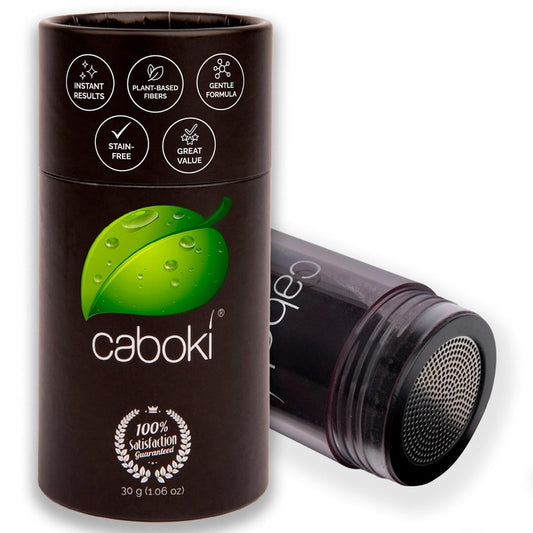 Caboki Hair Fibers for Thinning Hair – Natural Plant-Based Hair Powder for Men & Women – Instantly Thicker Fuller Looking Hair – Clean Ingredients – 30g, 90-Day Supply, Light Brown