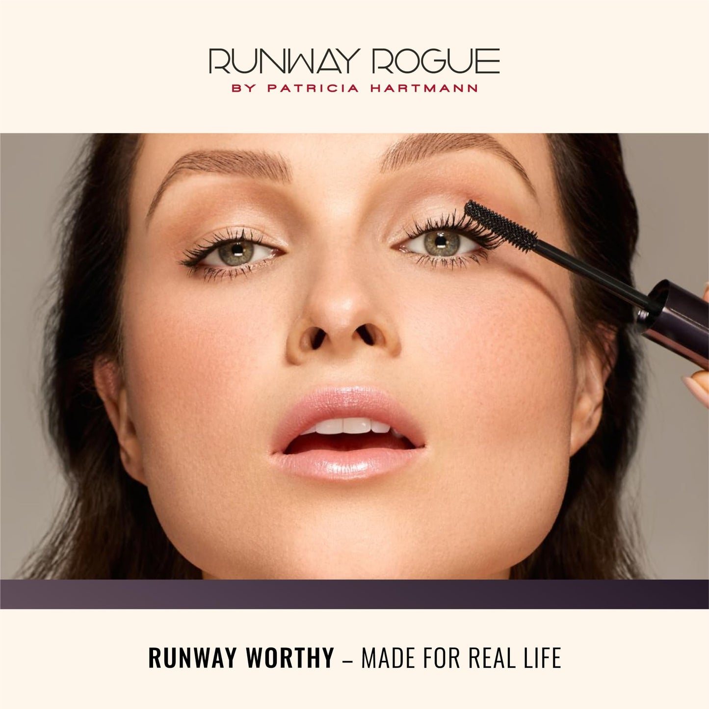 Runway Rogue B5 Tubing Mascara, Clump-Free, Smudge-Free, Lash-Lengthening Formula for Dramatic Eyes, ‘Glossy Black’