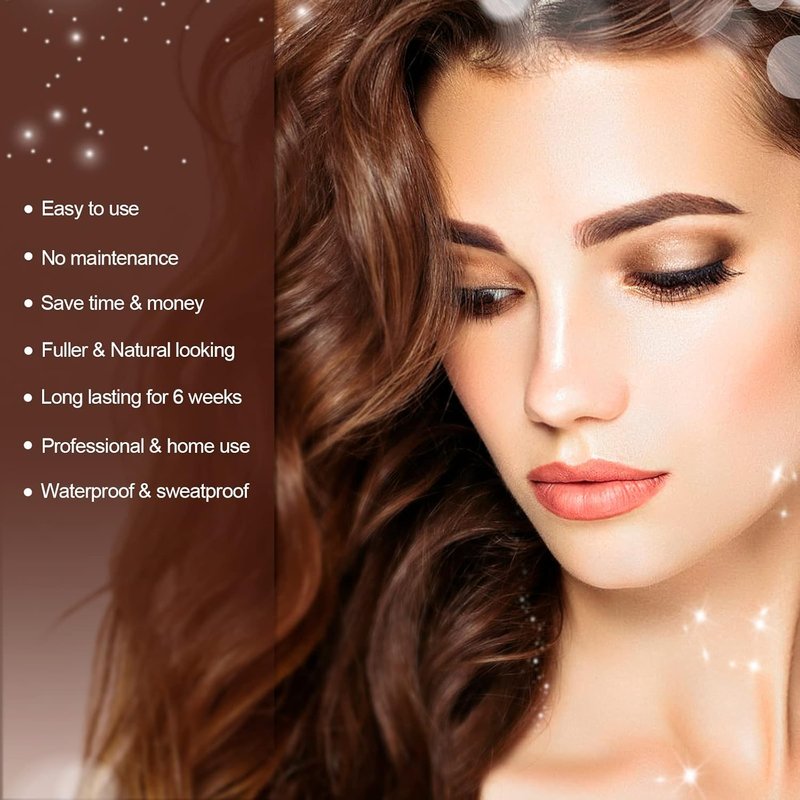 Eyelash & Eyebrow Kit - 2-In-1 Professional Lash & Brow Color Set | Easy DIY Hair Color for Salon & Home - 7ml Coffee/Dark Brown
