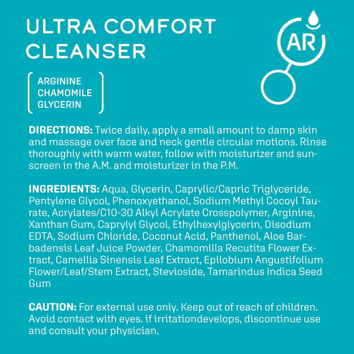 DCL Skincare Ultra Comfort Cleanser for Sensitive Skin, Rosacea & Eczema, 6.7 Fl oz