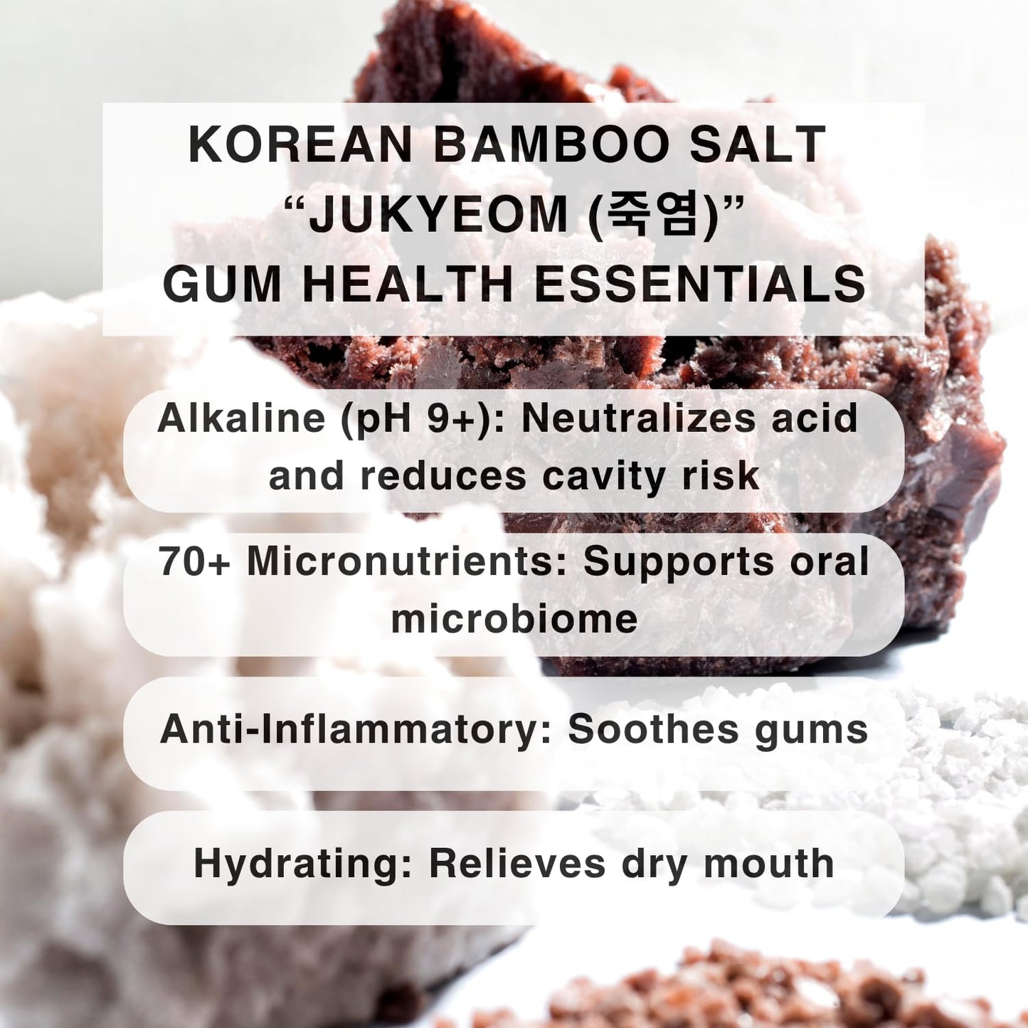 OJOOK Bamboo Salt Toothpaste with nHA | Fluoride Free, Nano Hydroxyapatite, Remineralizing, Sensitive Teeth, Whitening - Dentist Recommended Oral Care - Pepperming & Pine Flavor, 3 Fl Oz 1 Pk