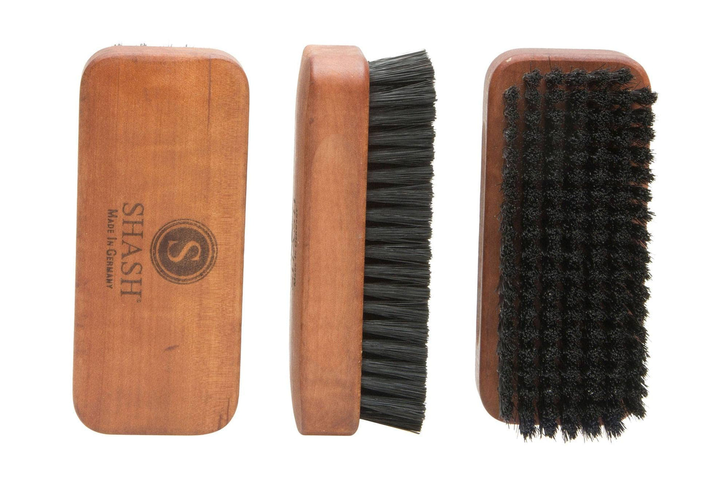 SHASH Since 1869 Hand Made In Germany - The Palm, Natural 100% Natural Boar Bristle Nail Brush - Gently Removes Dirt, Grime for Clean Hands - Exfoliates Skin for Soft, Smooth Texture
