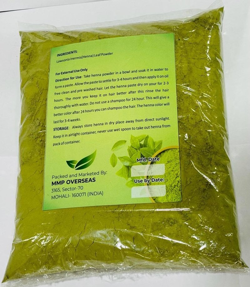 Pure Henna Powder - 2 Lbs Natural Hair Dye from Jaipur, Rajasthan | Organic & Chemical-Free