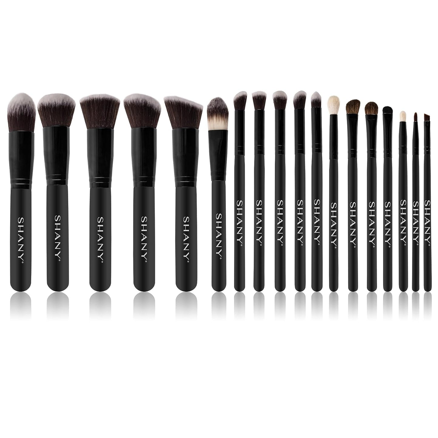 Artisan Kabuki Makeup Brush Set - 18 Pcs Complete Set with Convertible Holder | Premium Quality Brushes