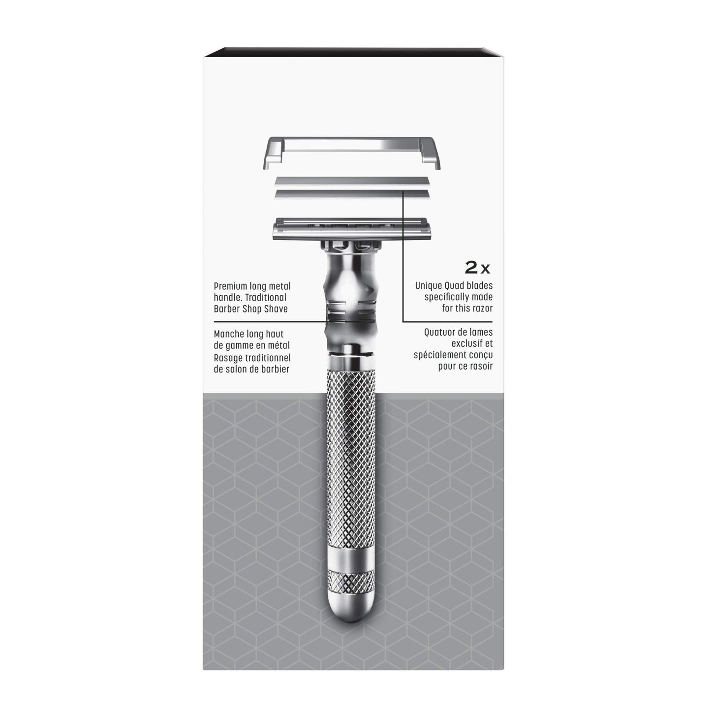 Wilkinson Sword Quad Blade Razor for Men with 5 Quad Blade Razor Refills