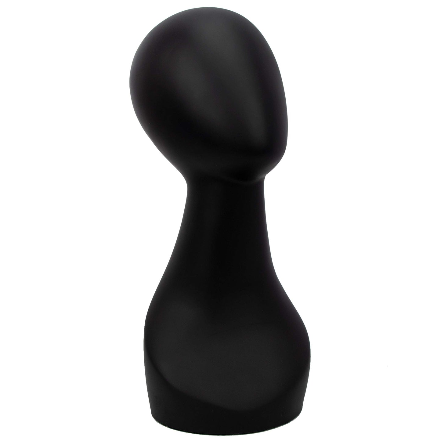 A1 Pacific Mannequin Wig Head Shoulder Female Male Bust Display Hair Hat Mask AB-W (Matte Black)
