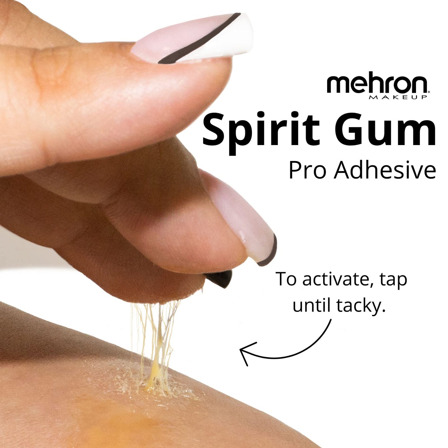 Mehron Makeup Spirit Gum Adhesive | Special FX , Cosplay, Halloween, Stage Performance Makeup | Professional Cosmetic Glue Adhesive for Face, Skin, & Body (4.5 oz) (Matte) | Made in the USA