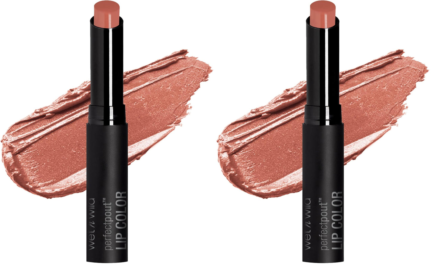 wet n wild Perfect Pout Lipstick, Orange Red Bare Your Soul, Vegan | Gluten-Free | Cruelty-Free | Lip Color (Pack of 2)