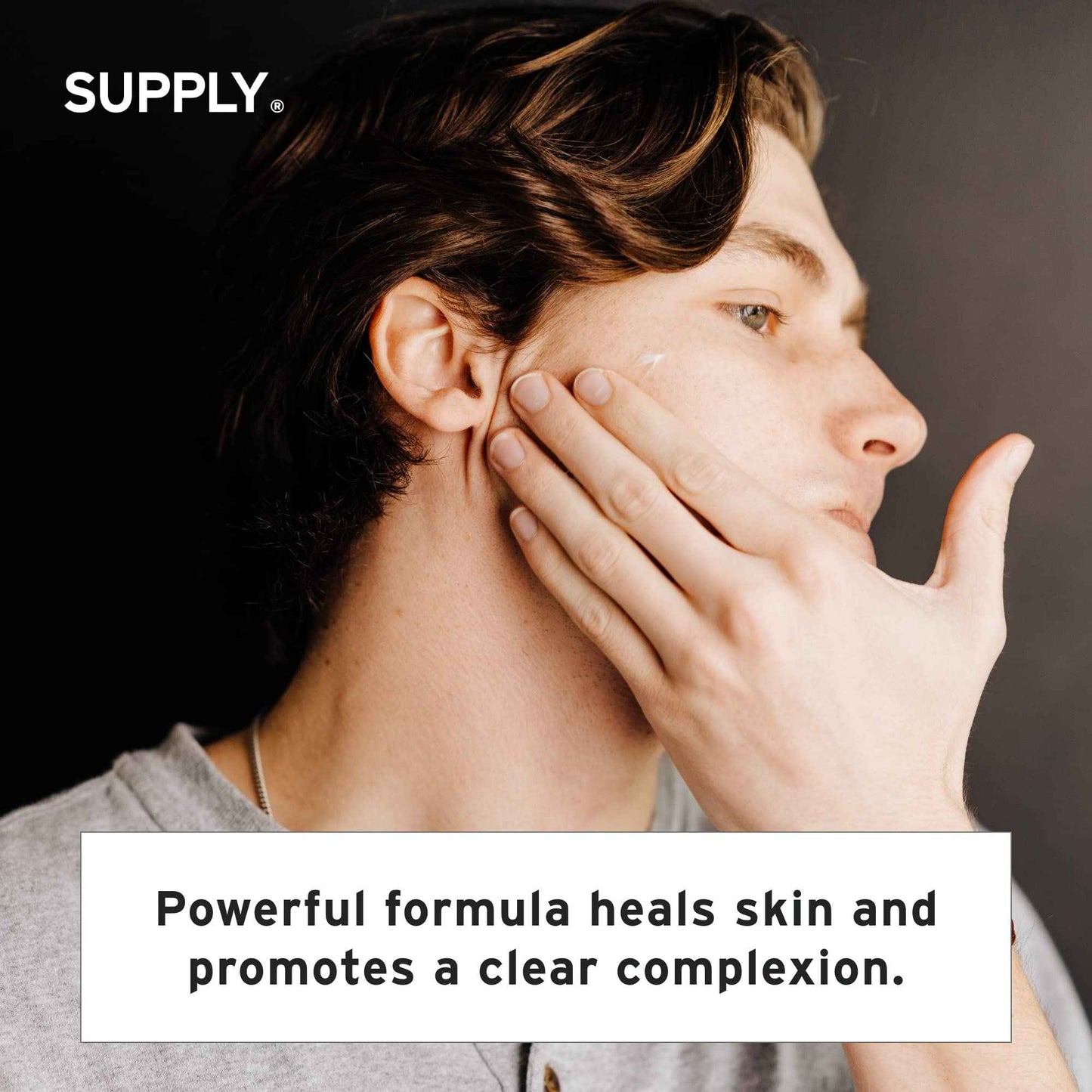 Supply Men’s Facial Moisturizer – Lightweight, Plant-Based Daily Face Cream with Aloe Vera, Green Tea & Shea Butter – Anti-Aging, Oil-Free Hydration for Wrinkles, Fine Lines & Firmness- 3.4oz