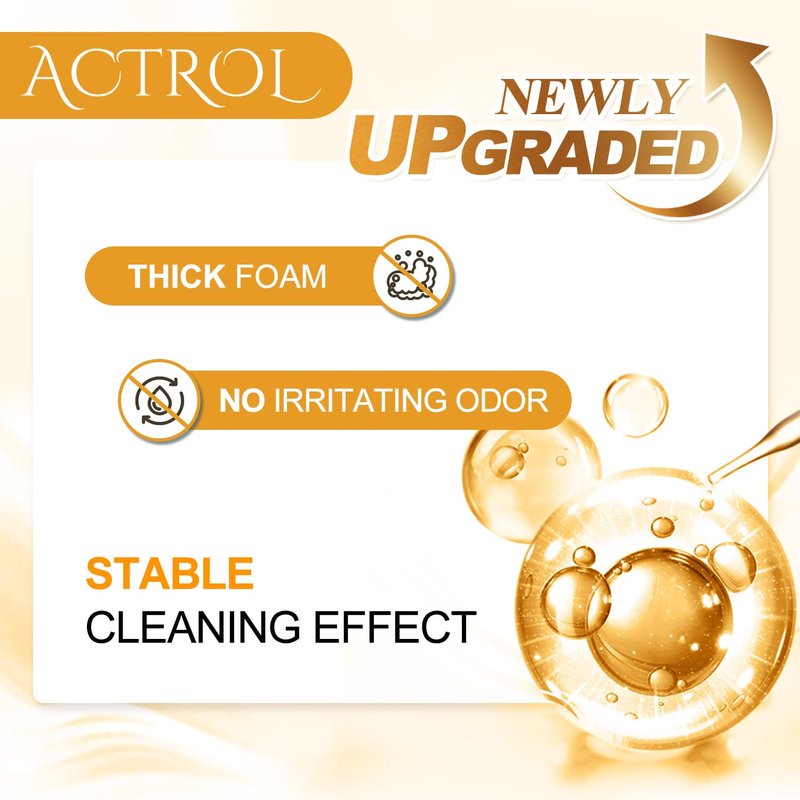 ACTROL Eyelash Extension Cleanser Rose 1L Natural Lash Extension Shampoo Professional Eyelid Foaming Cleanser Paraben & Sulfate Free Non-lrritating with Salon and Home Care