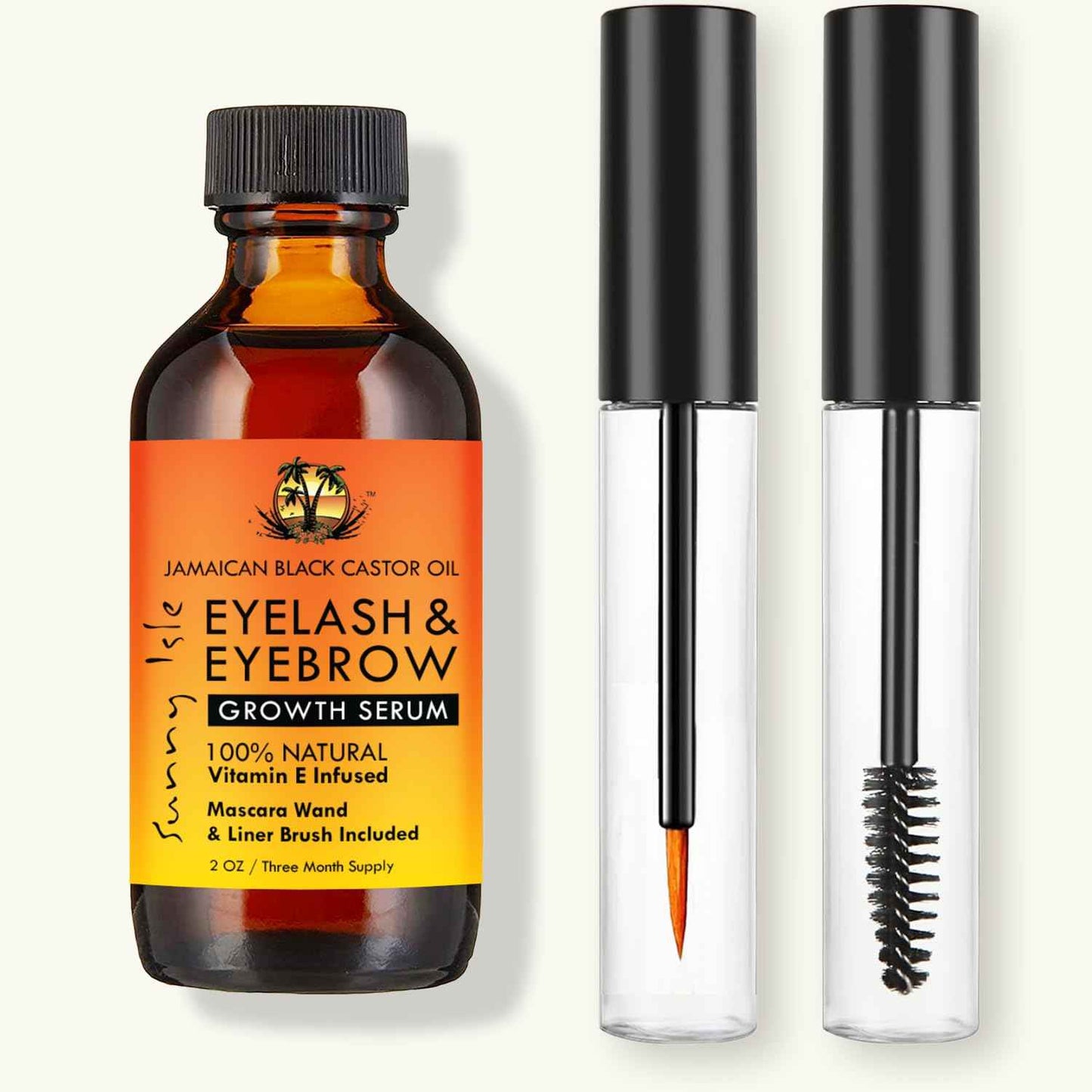 Sunny Isle Jamaican Black Castor Oil Eyelash & Eyebrow Growth Serum 2oz