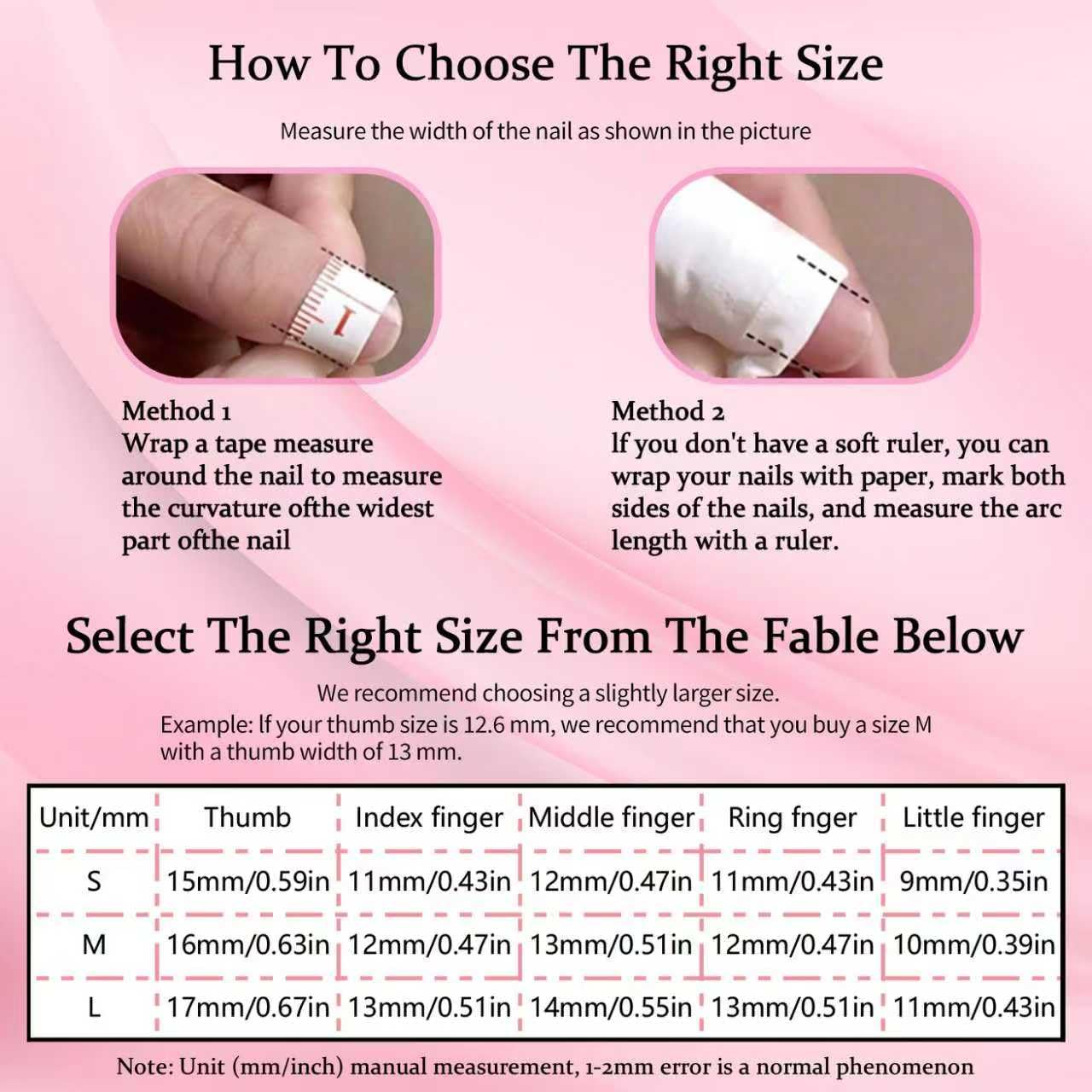 Handmade Press on Nails Long Square Thick Acrylic Nails Tropical Flower Fake Nails,False Nails with 3D Cherry Designs French Tip Reusable Nature Stick on Nail for Wome (Size M)