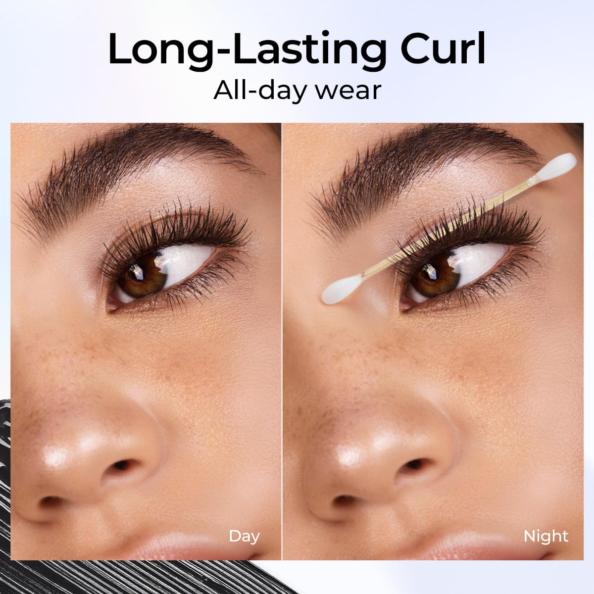 SACE LADY Waterproof Mascara, All-in-Lash Mascara Volume and Length Eyelashes, Smudge-proof and Sweat-proof, Long Lasting Curl, Natrual Black Eye Makeup Gift for Women