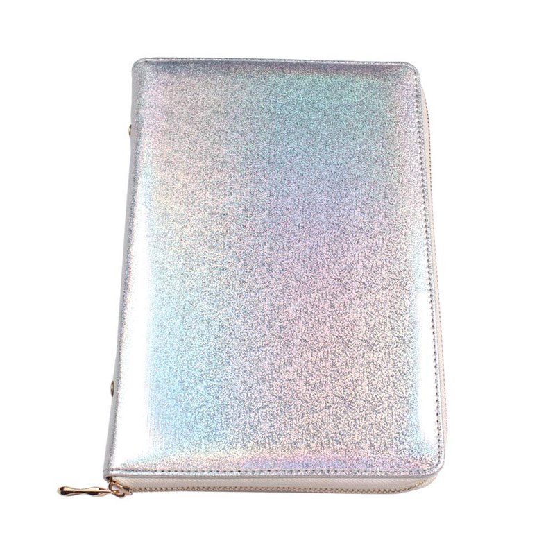 FingerAngel 72 Slots Holographic Nail Plates Holder Case Stamping Templates Organizer Square & Round Printing Molds Collection Manicure Tool Accessorie (Silver)