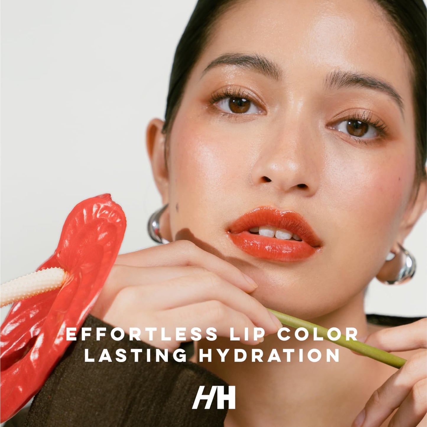 Handmade Heroes 100% Natural Vegan Tinted Lip Gloss with Hyaluronic Acid - Lightweight Moisturizing Soft Lipstick for Dry Lips - 4pc Lip Care set