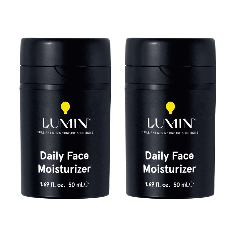 Lumin Daily Face Moisturizer for Men – Lightweight Hydrating Cream with Niacinamide, Men’s Face Lotion for Normal, Combination & Sensitive Skin, Korean Skincare, Smooth & Nourishing, 50ml, 2 Pack