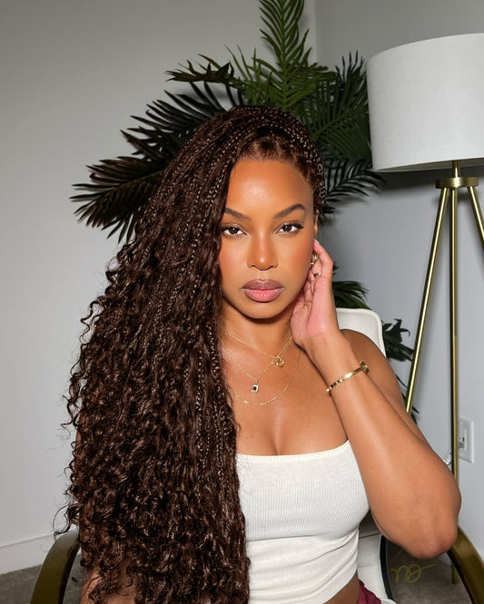Human Braiding Hair for Boho Braids 110g Deep Wave Boho Bulk Human Hair for Braiding Knotless 12A Wet