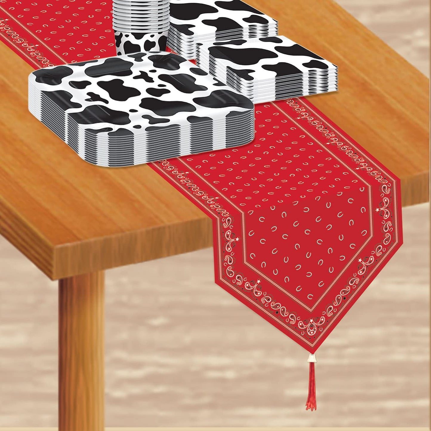 Beistle Cow Print Plates