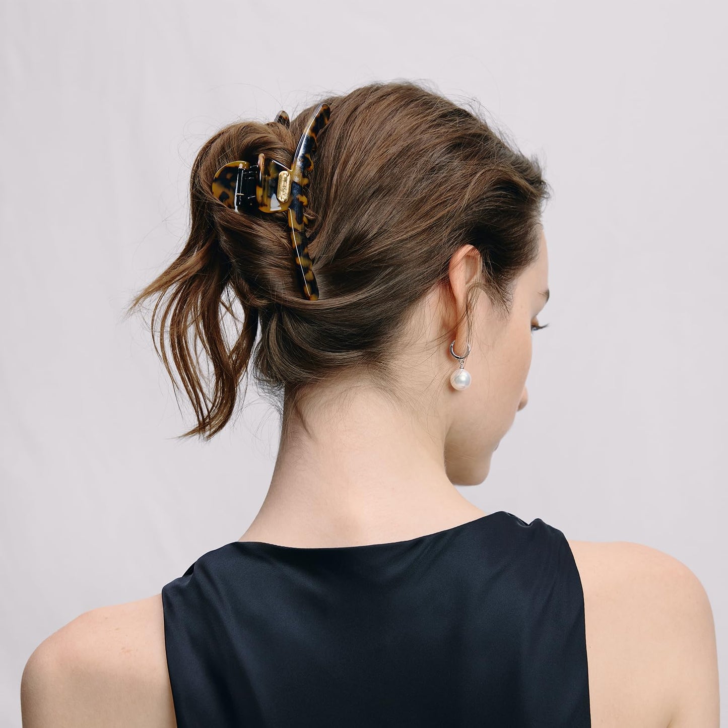 Acetate Hair Clip for Women, SHE'S FREE STYLE JUST FOR YOU [2024 New] Premium Tortoise Shell Hair Claw Clips, Butterfly Hair Accessory (Tortoise-4.8")