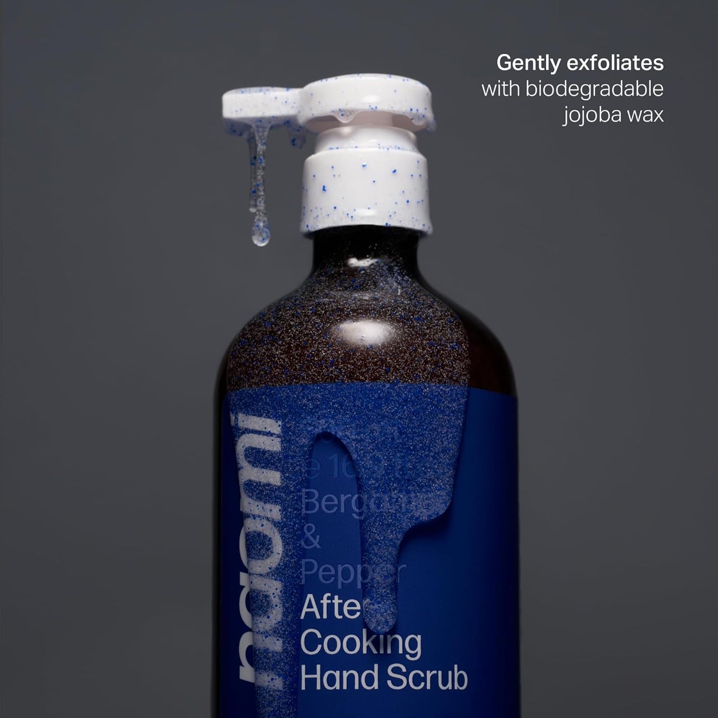 After-Cooking Hand Scrub - Odor Neutralizing Exfoliating Soap | Gentle Jojoba & Pumice Formula for Garlic & Seafood Smells | 8 oz