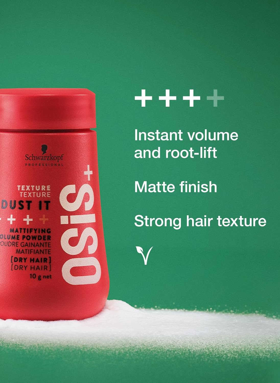 OSiS+ Dust It Volume Powder - Mattifying & Texturizing Hair Styling | Long-Lasting Hold & Strong Control