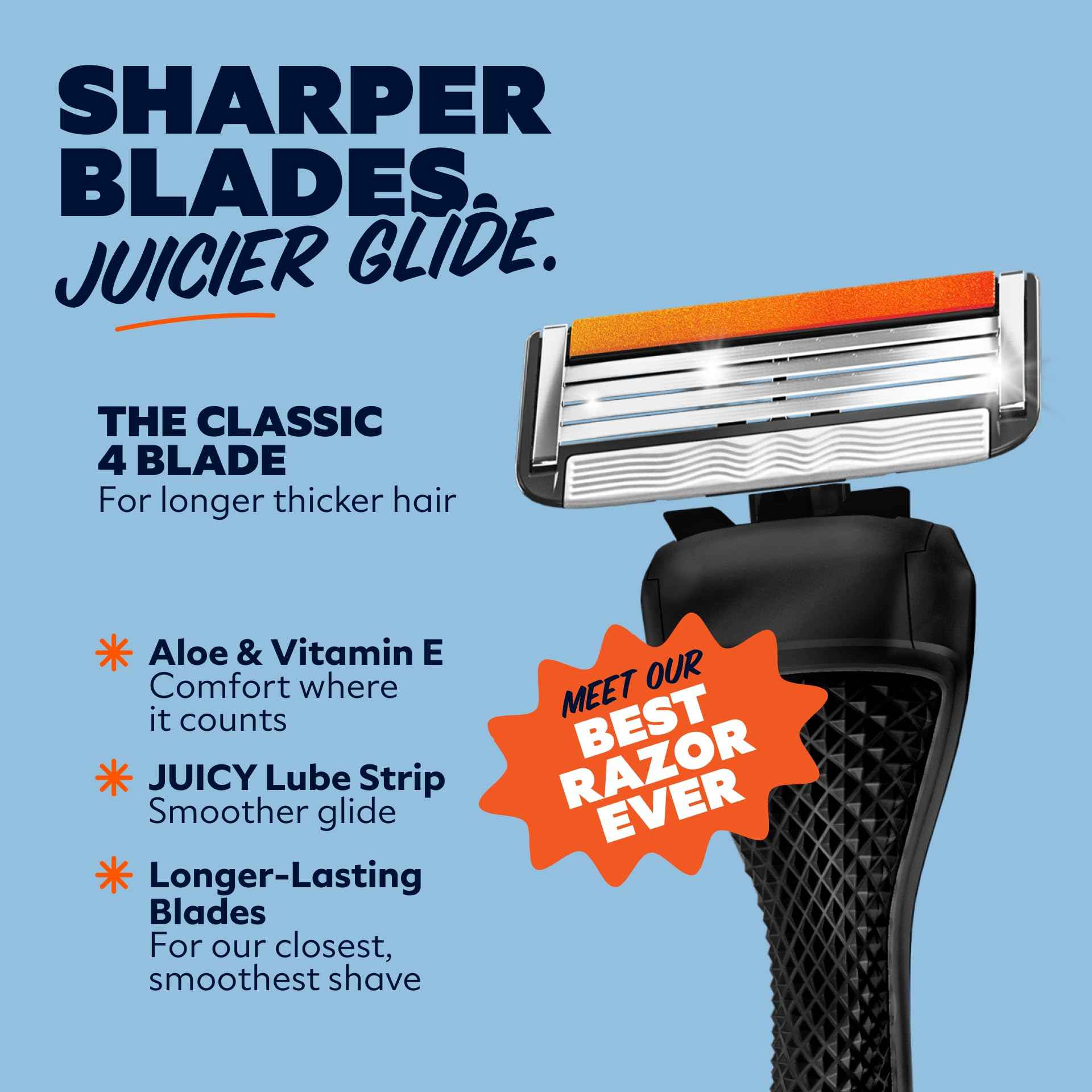 Dollar Shave Club | The Member Exclusive Shave Set | 4 Swift Rinse Refill Cartridges, 1 Handle (Black), 1 Shave Butter 3 ounce, 1 Razor Cover, Razors for Men