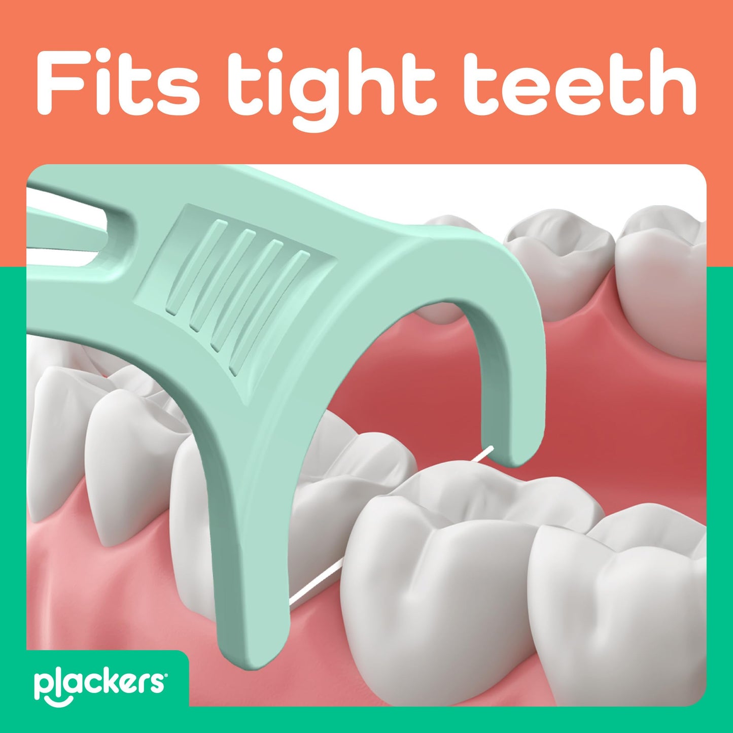 Plackers® Micro Line® Floss Picks - Intense Mint, Floss Fiber Made Without PTFE, 500 Count