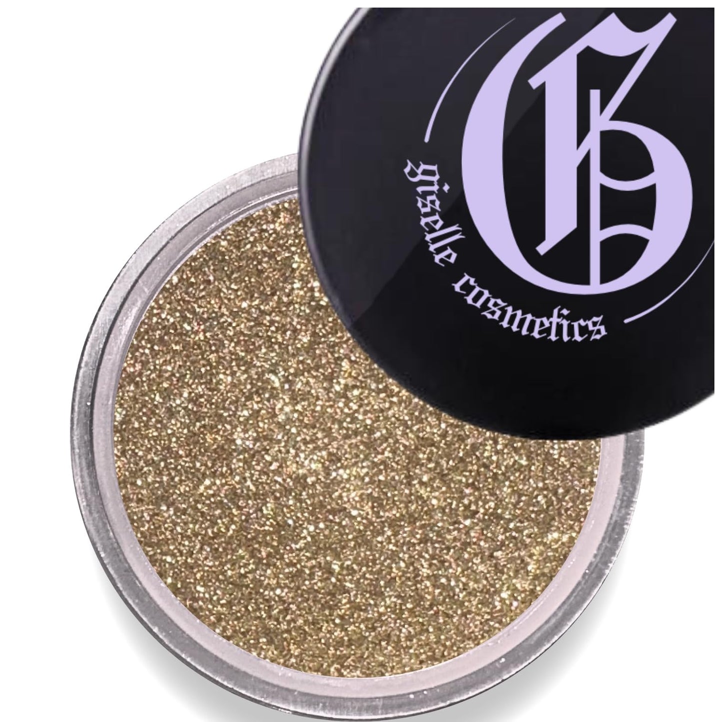 Giselle Cosmetics Olive Gold Mineral Eyeshadow Single, Organic Gold Eyeshadow, Non-Toxic Loose Powder, Olive Green Mineral Eye Shadow, Makeup Pigments