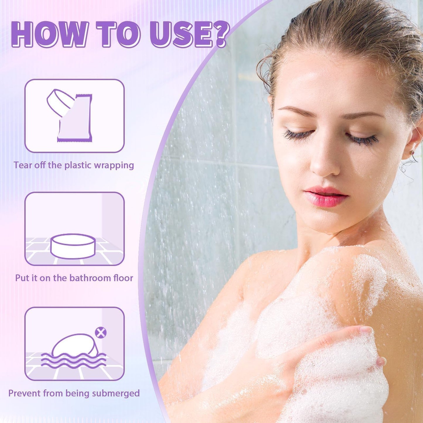 SeasonBliss Shower Steamers 24 Pack, Shower Tablets, Natural Ingredients, 8 Different Scents, Individually Wrapped Shower Steamer, Shower Steamers for Women