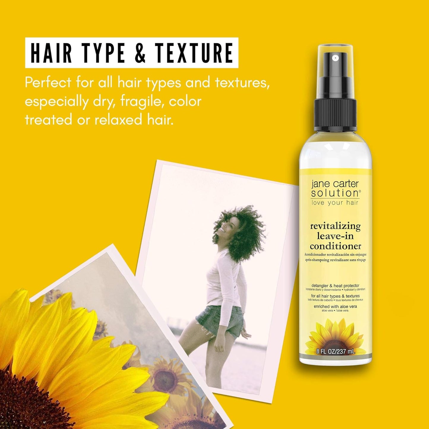 Revitalizing Leave-In Conditioner by Jane Carter - Nourishing Hair Treatment | 8 oz, 2 Pack