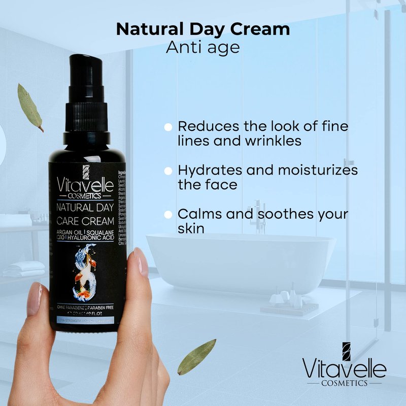 VITAVELLE Retinol Face Cream – Daily Moisturizer with Collagen Support & Hyaluronic Acid for Smooth-Looking Skin 1.69 Fl Oz (50ml)