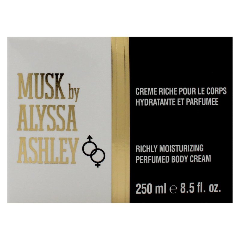 Alyssa Ashley Musk Body Cream - Super Moisturizing Formula for Women | 8.5 Ounce