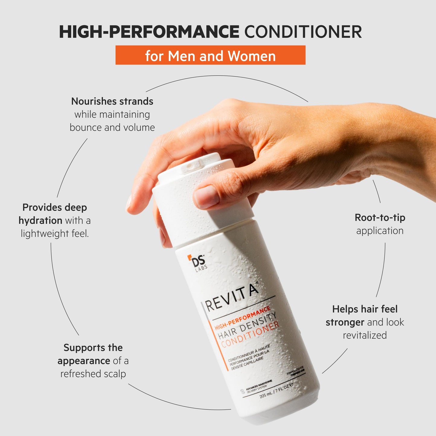 DS Labs Revita Hair Density Conditioner for Fine & Thinning Hair, 205 mL