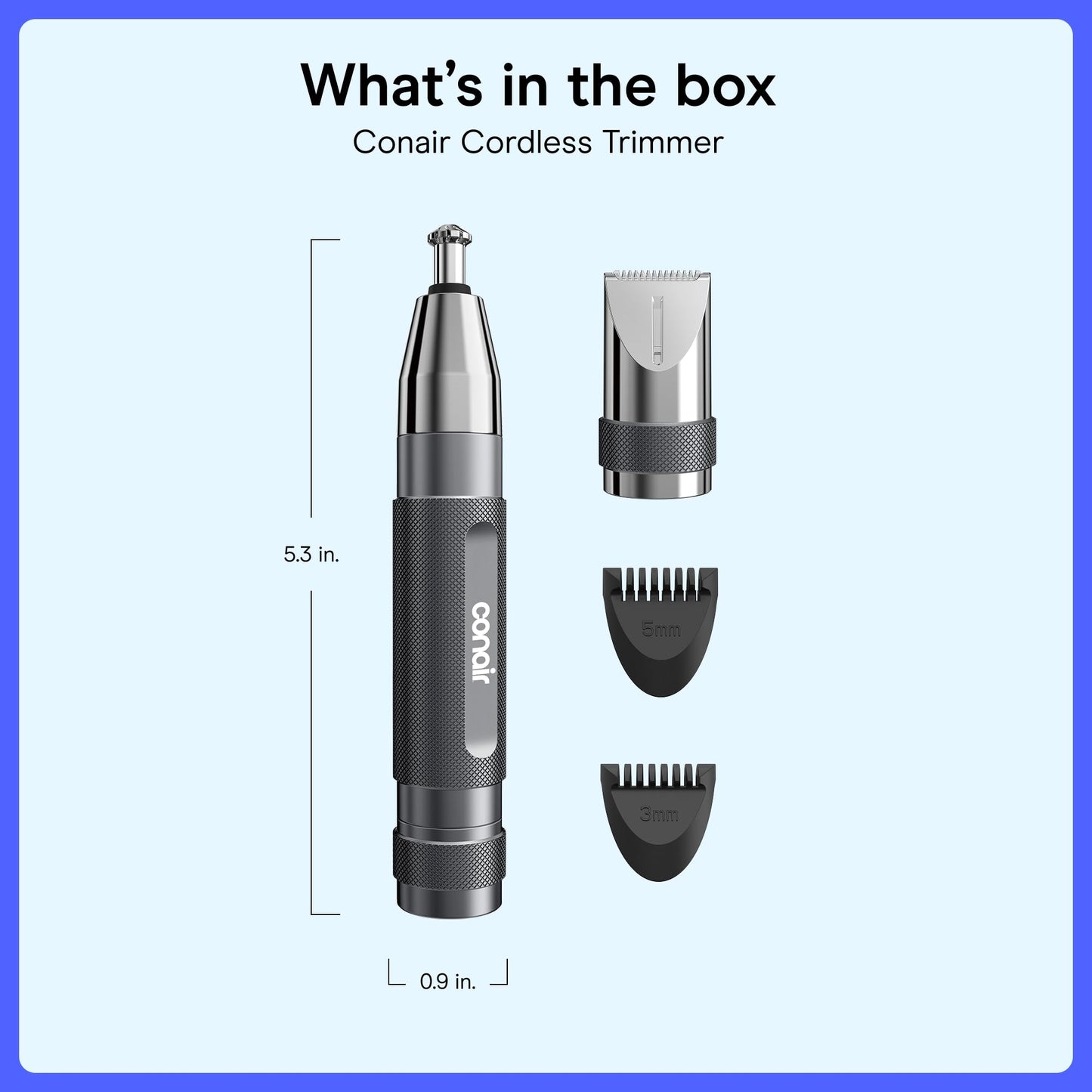 Conair Cordless Nose Ear and Eyebrow Trimmer Grooming Kit