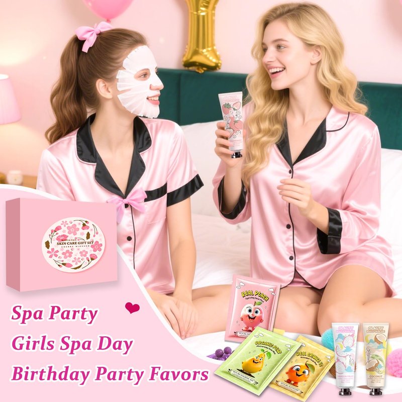 90 PCS Spa Skincare Set for Kids, Spa Party Favors Supplies For Teens 10-12, Include Face Masks,Lip Balm,Hand Cream,Lip Mask,Bulk Gifts,Christmas Stocking Stuffers For Girls Ages 8-12